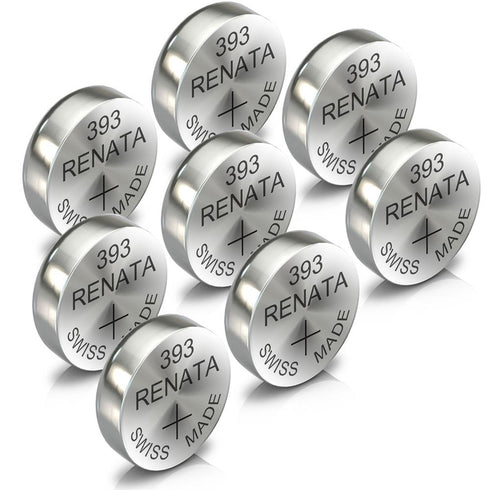 Renata 393 Watch Battery Swiss Made Silver Coin SR754SW 1.55V All Pack - TradeNRG UK